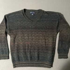 Northern Isles Sweater Mens XL Acrylic Blend Geometric Vintage Made in‎ USA